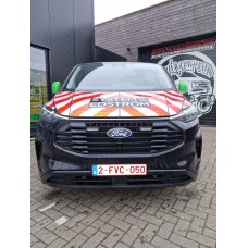Chevron markering achterklep of deuren Ford Custom gemonteerd
