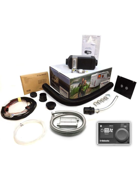 Webasto 2000W verwarminssysteem met programeerbaare bediening. Gemonteerd