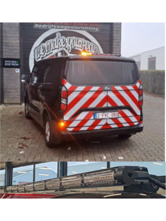 Directionele pijl 8 LED met dag nacht stand gemonteerd op uw voertuig