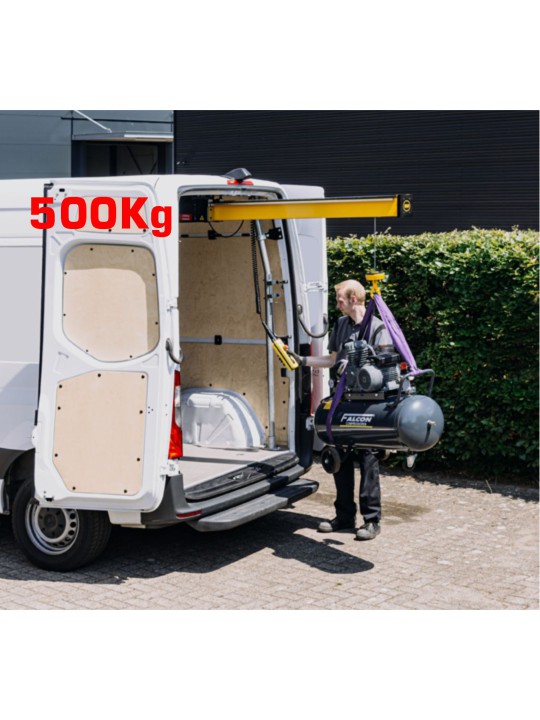 Easy Load hefkraan 500kg ingebouwd in uw voertuig