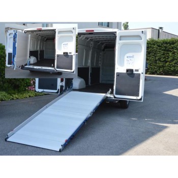 Oprijplaat 100x300cm 400kg vast gemonteerd met rotatiekit