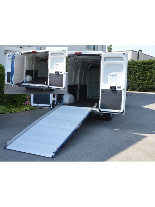 Oprijplaat 100x300cm 400kg vast gemonteerd met rotatiekit