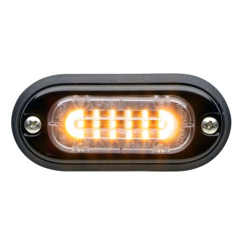 T-ION Mini LED Flitser, Amber, 12V, R65, Ultra laag profiel