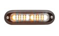 T-ION DUO LED Flitser, Rood/Wit, Oppervlakte montage, Ultralaag profiel